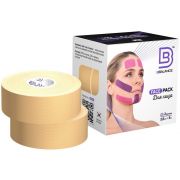 Кинезио Тейп BBTape FACE PACK 2,5см*5м - 2 рул. (Бежевый)
