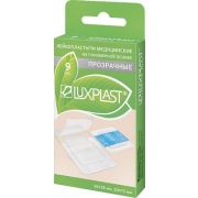 LUXPLAST Пластырь на полимерной основе, Прозрачный (ассорти) 9 шт.