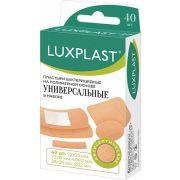 LUXPLAST Пластырь на полимерной основе УНИВЕРСАЛЬНЫЕ  (ассорти) 40 шт.
